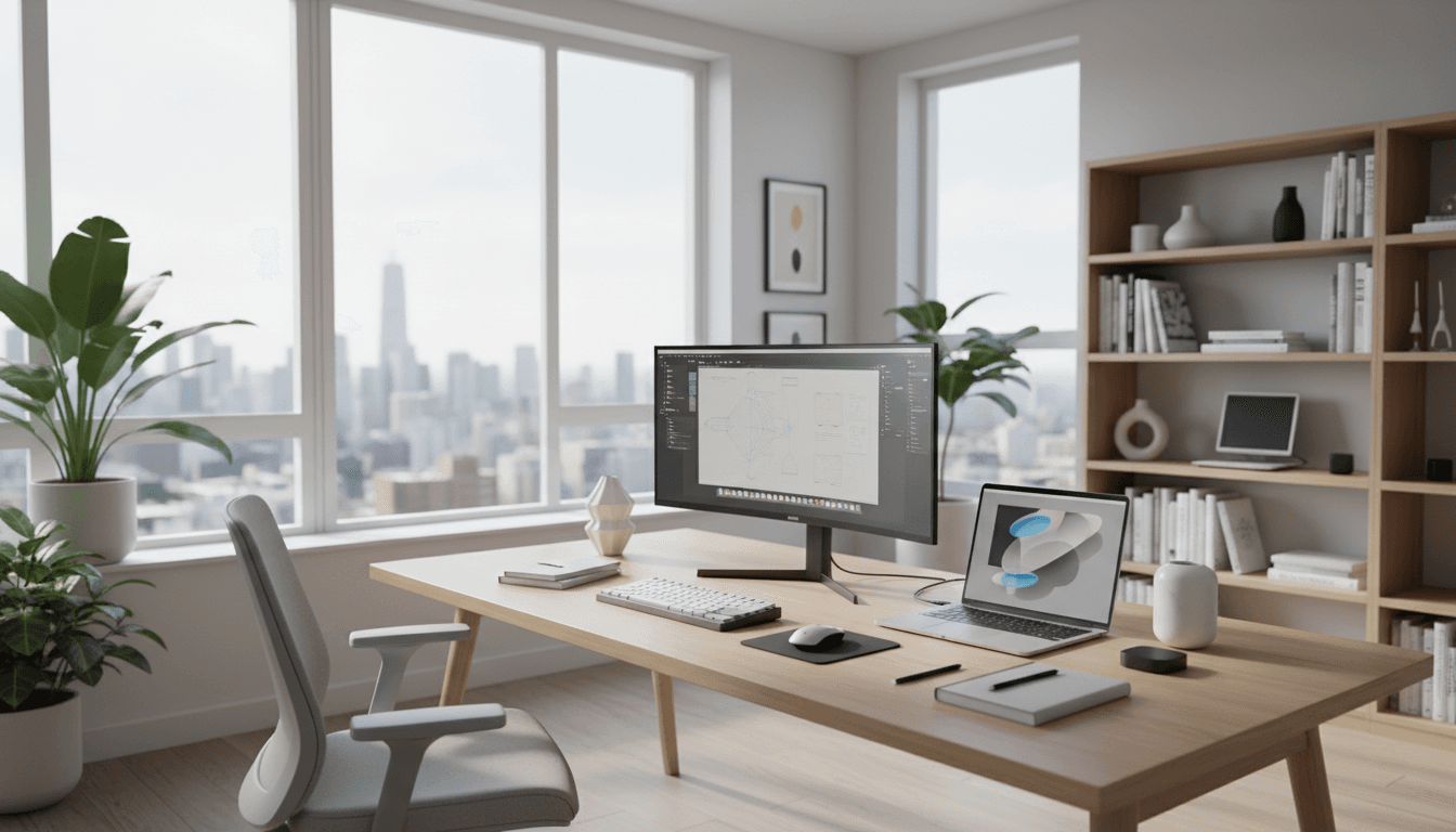 Professional IT consulting workspace